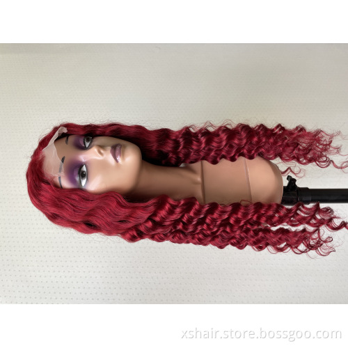 High Quality Cheap Vendor Burgundy Brown Front Brazilian Virgin Brazilian Full Lace Human Hair Wig